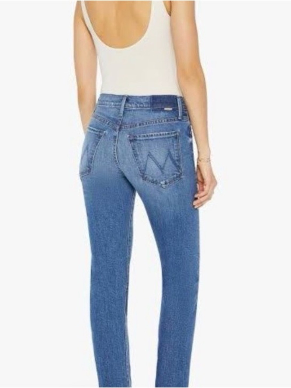 MOTHER Hiker Skimp Straight Leg Mid Rise Jeans